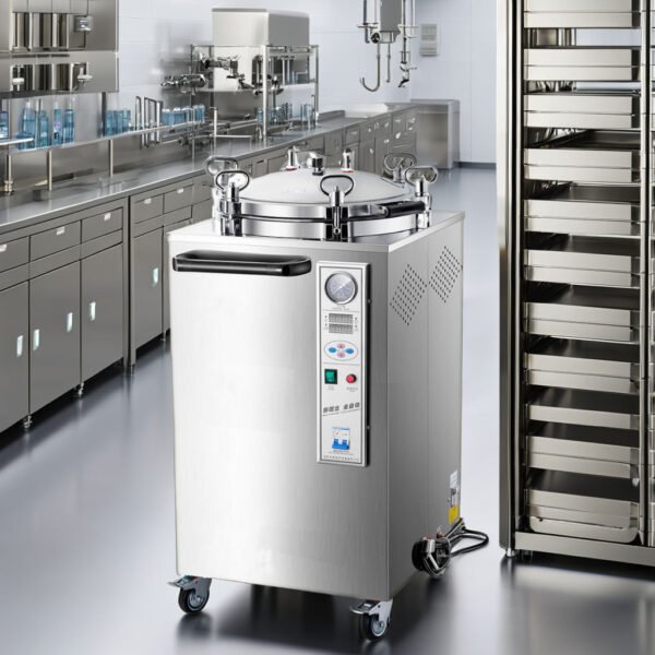 2 SR-100L Digital Display Screen Vertical Pressure Steam Autoclave Sterilization Machine