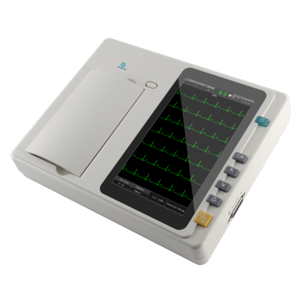 主图 (3) SR-C301 Digital Ecg Machine 12 Leads 6channel Ekg Color Lcd Emergency Ecg
