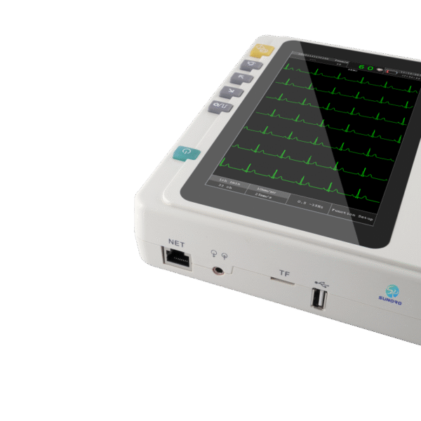 主图 (5) SR-C301 Digital Ecg Machine 12 Leads 6channel Ekg Color Lcd Emergency Ecg