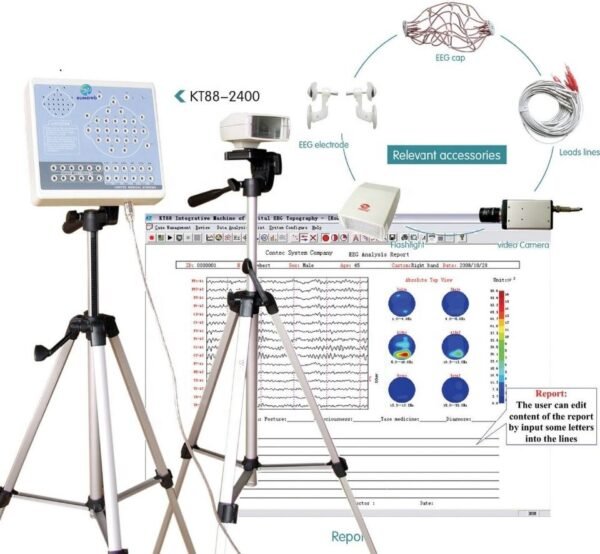 SKT88-2400 Inexpensive Digital Electroencephalograph for Examining the Brain