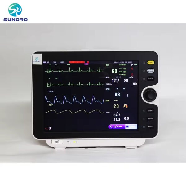 SR-8000B Inexpensive Veterinary 12-inch Multi-parameter Multilingual Blood Pressure Monitor for Animal Veterinarians