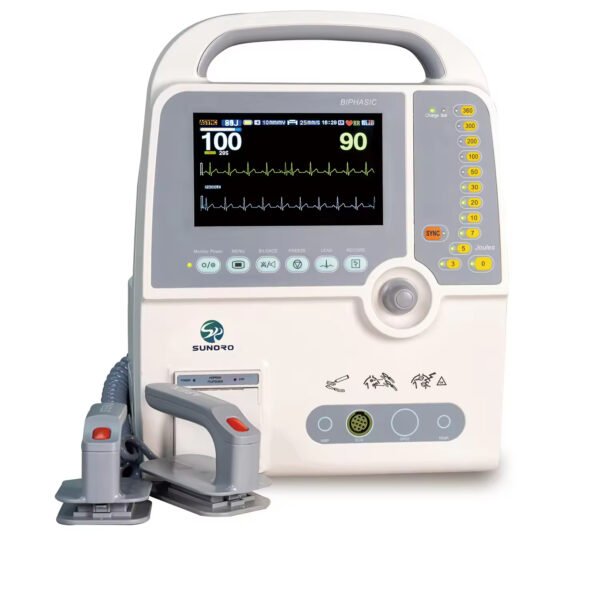 Main-01 SR-8000D Cardiac Defibrillator Monitor Portable Manual Defibrillator Machine Biphasic Defibrillator on Sell