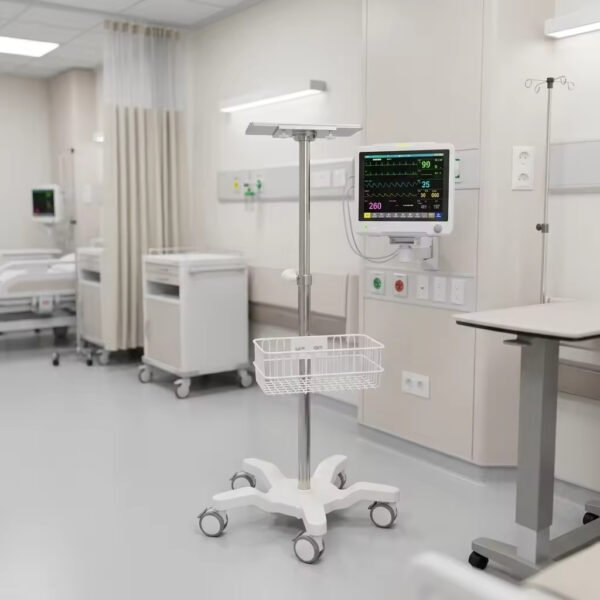 SF12 ECG Machine and Ultrasound Machine Trolley with an Iron Basket Aluminum Alloy Trolley
