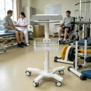 SF15 ECG Machine and Ultrasound Machine Trolley with an Iron Basket Aluminum Alloy Trolley