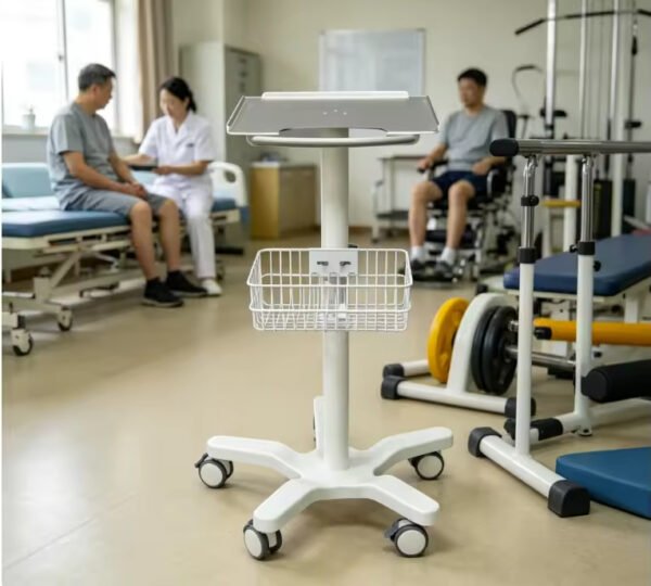 Main-01 SF15 ECG Machine and Ultrasound Machine Trolley with an Iron Basket Aluminum Alloy Trolley