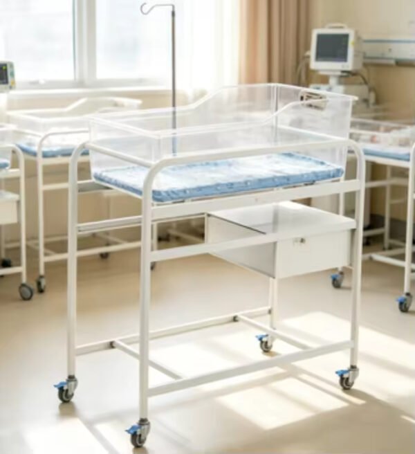 SC-C Medical Crib Portable Transparent Rooming-in Infant Bed Hospital Bassinet on Casters