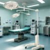 Main-01 SR-H9D Mobile Stand 500mm Single Head LED Exam Lamp Adjustable Spot Operating Examination Light