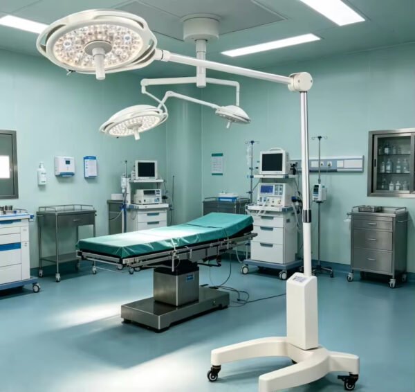 Main-01 SR-H9D Mobile Stand 500mm Single Head LED Exam Lamp Adjustable Spot Operating Examination Light