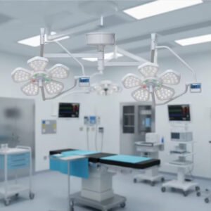 SR-Q500/500 Double Flower Shape Operating Lamp Theatre Light Surgical Lamp