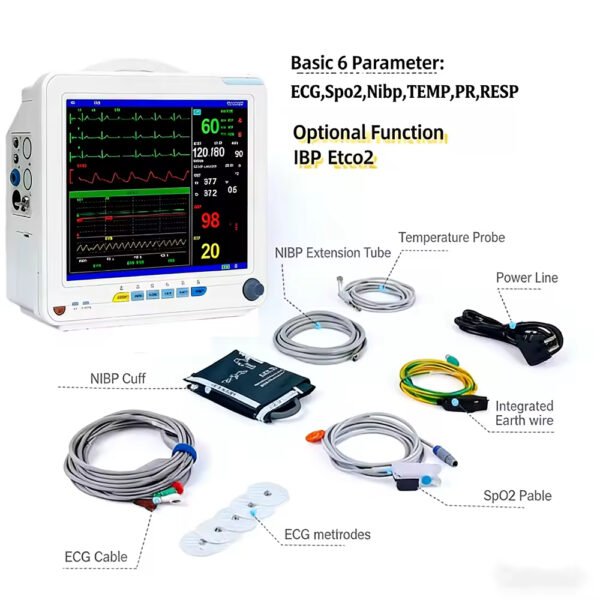 Main-02 SNP9OON Portable Hospital Clinic Electric Medical Spring Patient Patient Monitor ICU Patient Monitor Machine