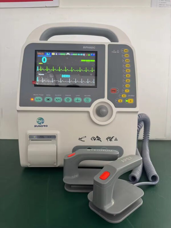 Main-02 SR-8000D Cardiac Defibrillator Monitor Portable Manual Defibrillator Machine Biphasic Defibrillator on Sell