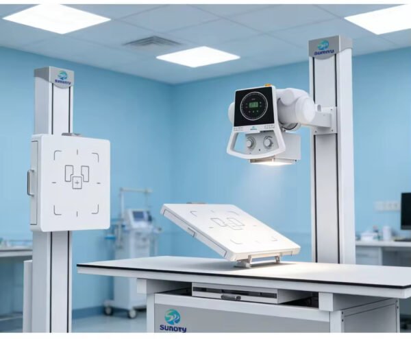 SR32R-E Electric Lifting Medical Radiography 32KW Stationary X Ray Machine With Flat Panel Detector