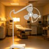 Main-02 SRM-3 Mobile Floor LED Surgical Lamp Osram Beads Adjustable Brightness Color Temp Medical Shadowless Exam Light