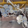 SRC-7/7LED  Electric 5+5 Petal LED Shadowless Lamp Operating Light Adjustable Bracket/Sterilizing Handle High CRI 90