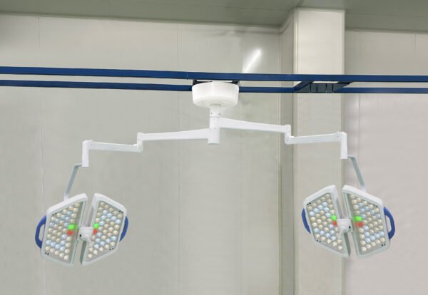 Main-02 YDE700-700 Ceiling Dual Double-Petal LED Surgical Lamp Electronic Focus Adjustable Color Temp Operating Light