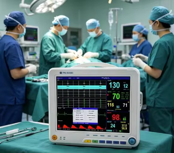 SR-9000E Maternal Fetal Monitor Portable Ultrasound Machine 9 Parameters Color Tft Display Maternal Fetal Monitoring