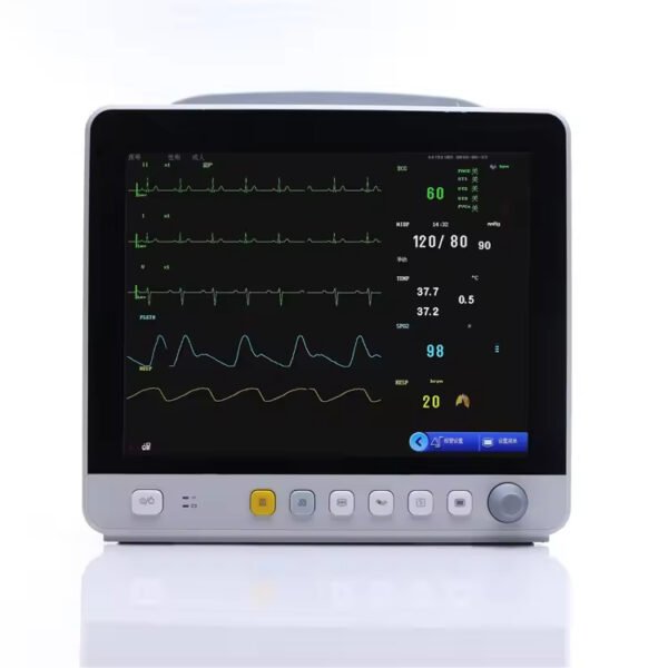 Main-03 SR-E12 12.1" Multi- Parameter Patient Monitor for Home Use Patient Medical Device-ECG Machine