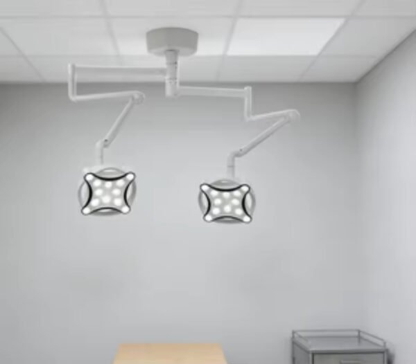 JD1700J Ceiling Double Head Led Examination Lamp Max 120000lux for Surgery Clinic and Dental Cosmetic Lamp