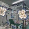 YDE700/700 Ceiling Dual Cross LED Surgical Lamp Electronic Focus Adjustable Color Temp Hospital Operating Light