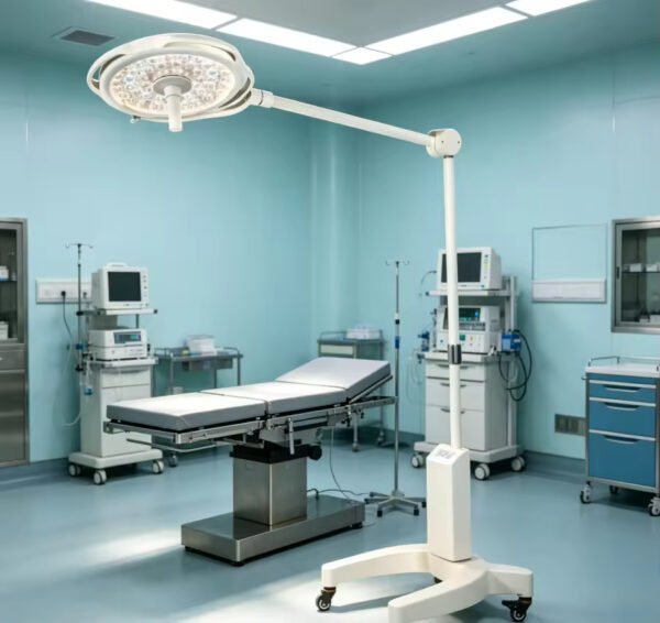 Main-03 SR-H9D Mobile Stand 500mm Single Head LED Exam Lamp Adjustable Spot Operating Examination Light
