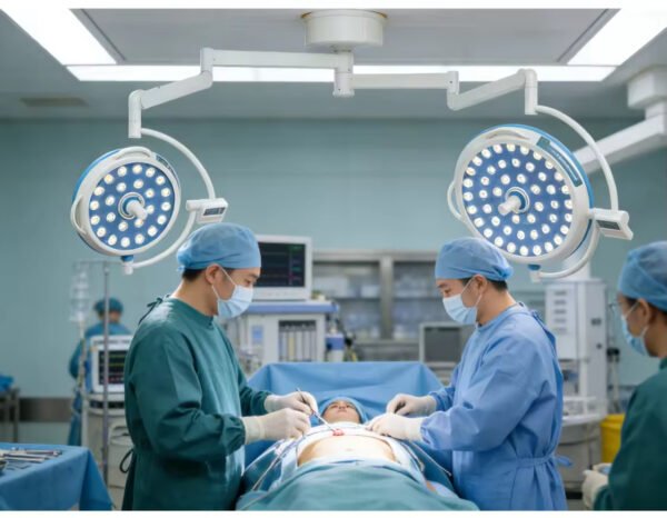 Main-03 SR-LED7+5 Surgical Shadowless Lamp Wall-Mounted Electric Operating Lamp Adjustable Color Temperature