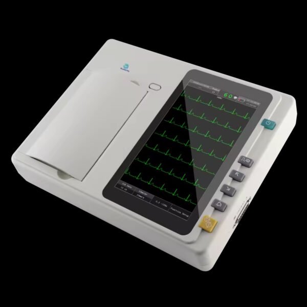 Main-04 SR-C601 High Accuracy Digital 6-Channel ECG Machine with Touch Screen Portable LCD Display for Hospitals and Clinics