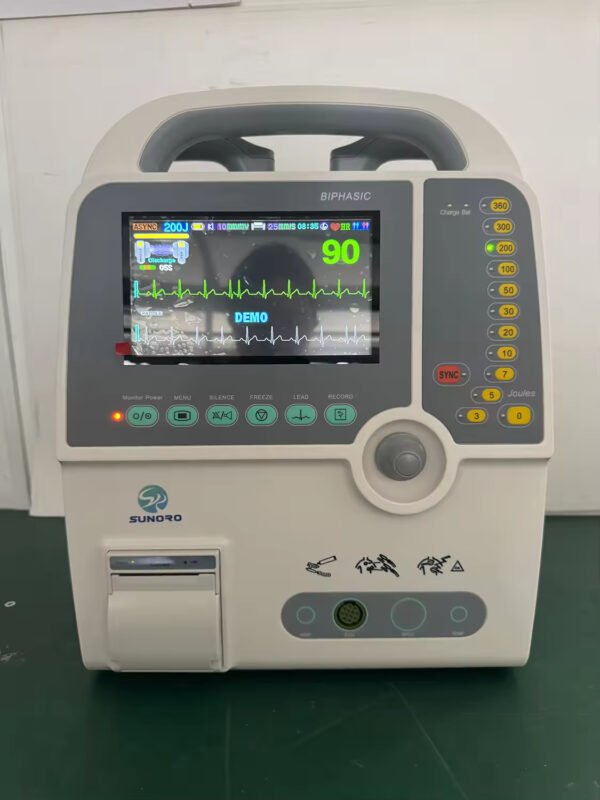 Main-04 SR-8000D Cardiac Defibrillator Monitor Portable Manual Defibrillator Machine Biphasic Defibrillator on Sell