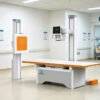 Main-04 SR50R-E Stationary X Ray Machine,50kW 380V,40-150kVp/10-630mA,Electric Lifting Bed X-ray Unit for Hospital Radiology Examination