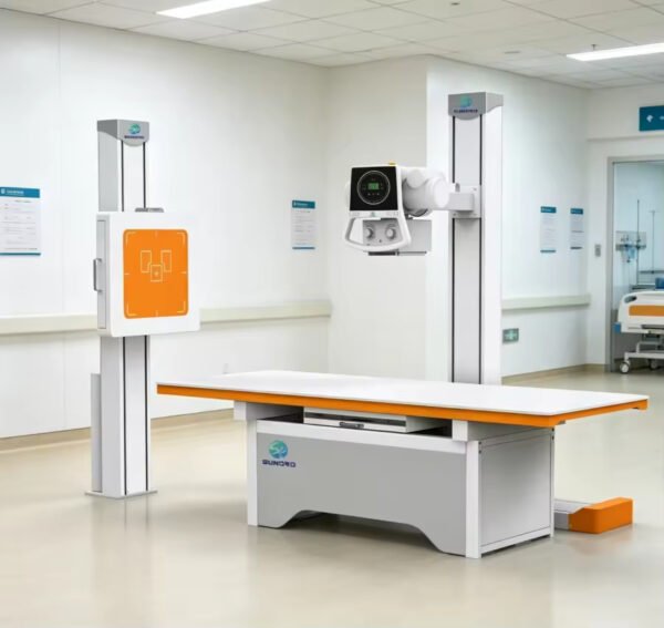 Main-04 SR50R-E Stationary X Ray Machine,50kW 380V,40-150kVp/10-630mA,Electric Lifting Bed X-ray Unit for Hospital Radiology Examination