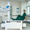 SR32DR-D 32kW Manual Lift Digital X Ray Complete Set 220V 40-150kVp 30-400mA DR Radiography System
