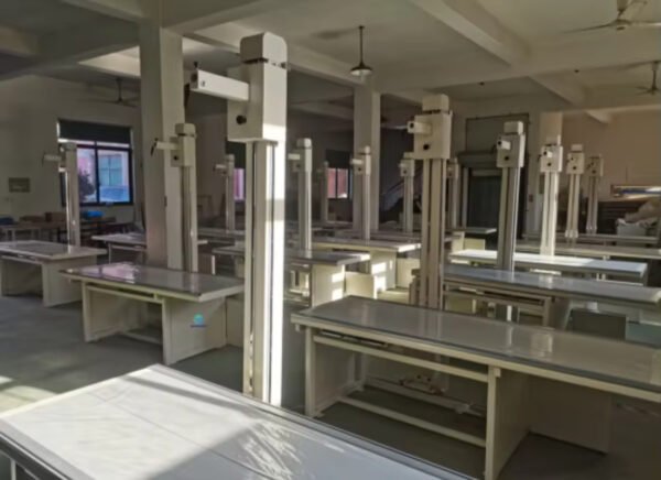 Main-04 SR-1000ND 50kw Electric Dual-Column Steel Flat Panel Digital Radiography System