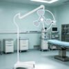 Main-04 SRM-3 Mobile Floor LED Surgical Lamp Osram Beads Adjustable Brightness Color Temp Medical Shadowless Exam Light