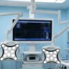 JD1700J Ceiling Double Head Led Examination Lamp Max 120000lux for Surgery Clinic and Dental Cosmetic Lamp