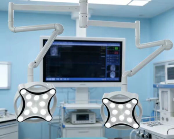 JD1700J Ceiling Double Head Led Examination Lamp Max 120000lux for Surgery Clinic and Dental Cosmetic Lamp