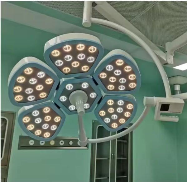 SRC-7/7LED  Electric 5+5 Petal LED Shadowless Lamp Operating Light Adjustable Bracket/Sterilizing Handle High CRI 90