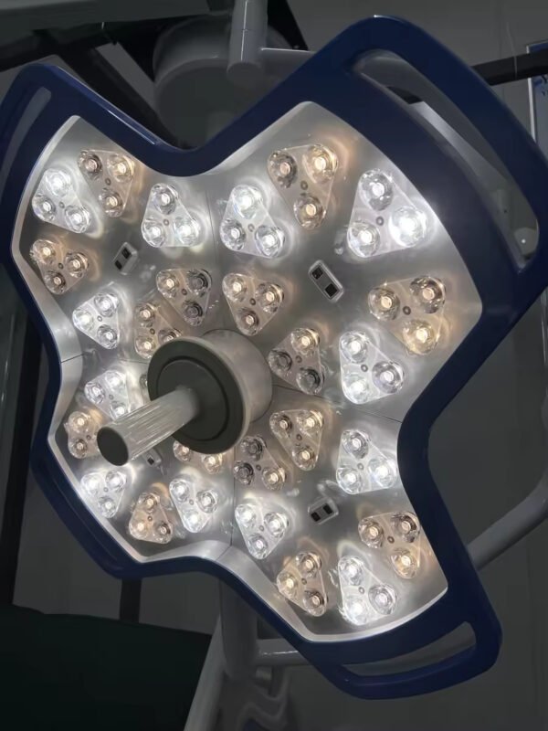 YDE700/700 Ceiling Dual Cross LED Surgical Lamp Electronic Focus Adjustable Color Temp Hospital Operating Light