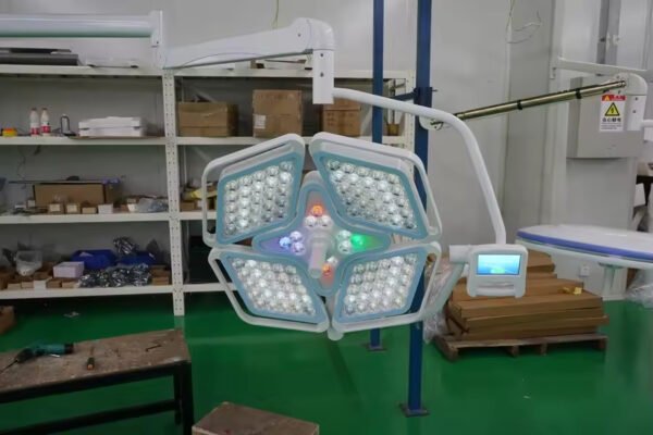 Main-04 YDE700-500 Diamond Shaped Lamp Ceiling Dual LED Surgical Lamp Adjustable Color Temp Hospital Operating Light