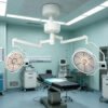 Main-04 SR-H8D Ceiling Mount 700+500mm Dual Head LED Surgical Light Adjustable CRI & Color Temperature Operating Lamp
