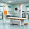 Main-05 SR50R-E Stationary X Ray Machine,50kW 380V,40-150kVp/10-630mA,Electric Lifting Bed X-ray Unit for Hospital Radiology Examination