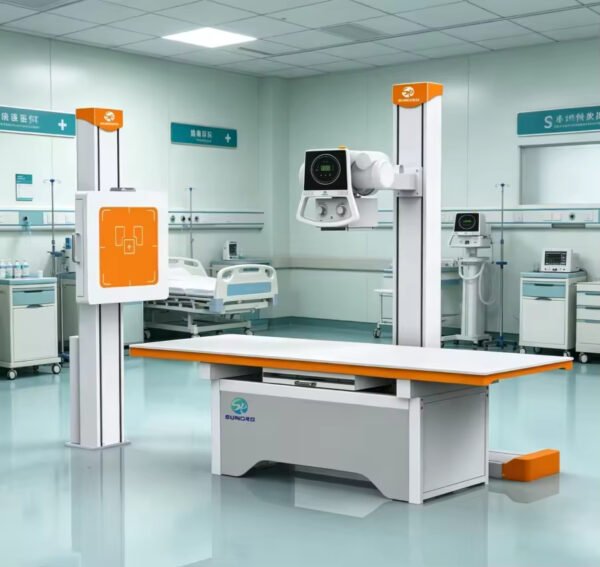 Main-05 SR50R-E Stationary X Ray Machine,50kW 380V,40-150kVp/10-630mA,Electric Lifting Bed X-ray Unit for Hospital Radiology Examination