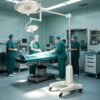 Main-05 SR-H9D Mobile Stand 500mm Single Head LED Exam Lamp Adjustable Spot Operating Examination Light