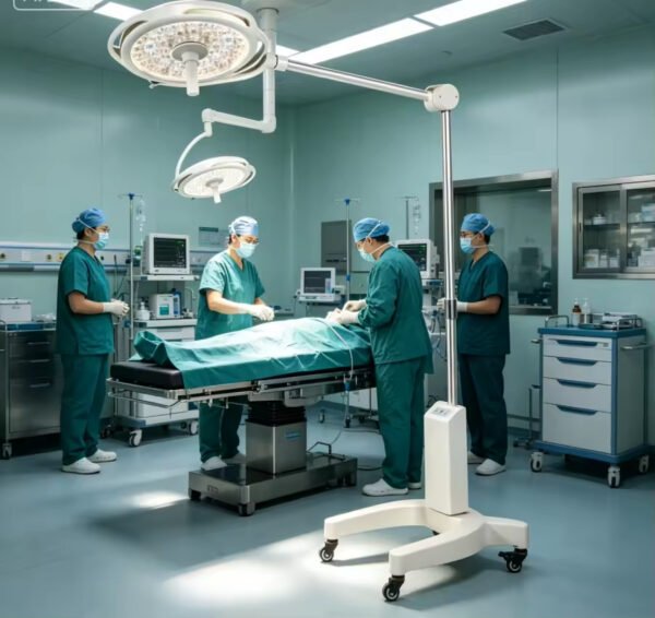Main-05 SR-H9D Mobile Stand 500mm Single Head LED Exam Lamp Adjustable Spot Operating Examination Light