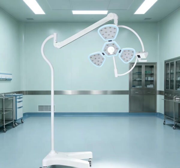 Main-06 SRM-3 Mobile Floor LED Surgical Lamp Osram Beads Adjustable Brightness Color Temp Medical Shadowless Exam Light