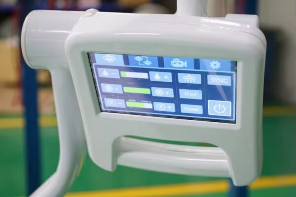 YDE700/700 Ceiling Dual Cross LED Surgical Lamp Electronic Focus Adjustable Color Temp Hospital Operating Light