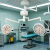 Main-06 SR-H8D Ceiling Mount 700+500mm Dual Head LED Surgical Light Adjustable CRI & Color Temperature Operating Lamp