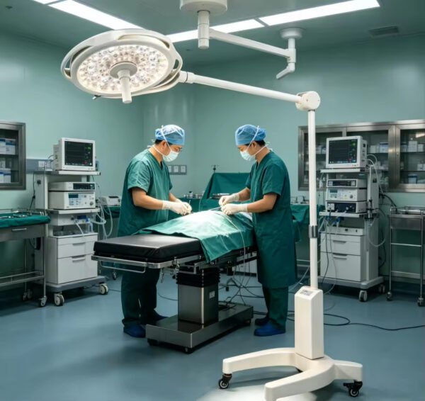 Main-06 SR-H9D Mobile Stand 500mm Single Head LED Exam Lamp Adjustable Spot Operating Examination Light