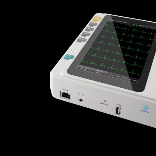 Main-06 SR-C601 High Accuracy Digital 6-Channel ECG Machine with Touch Screen Portable LCD Display for Hospitals and Clinics