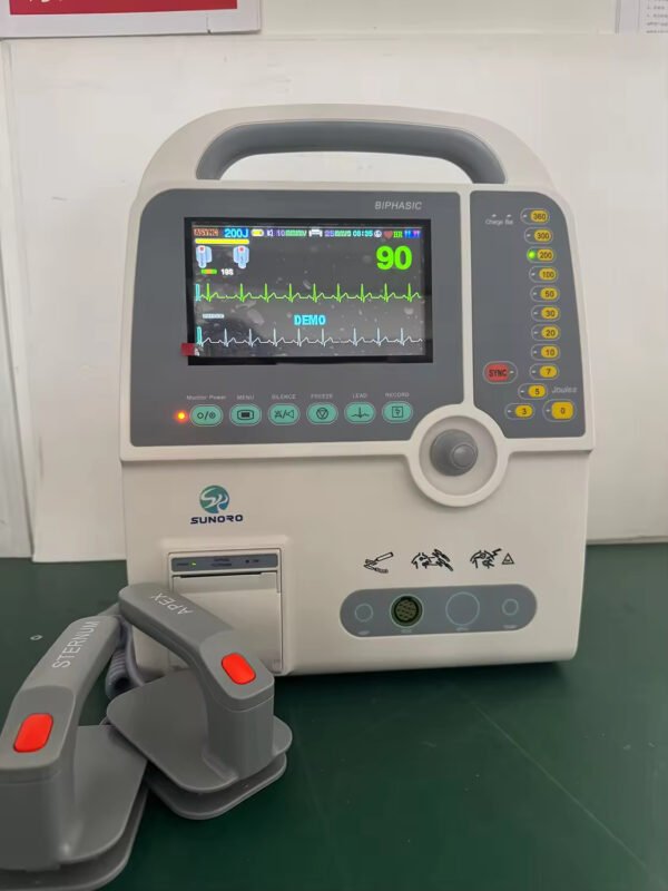 Main-06 SR-8000D Cardiac Defibrillator Monitor Portable Manual Defibrillator Machine Biphasic Defibrillator on Sell