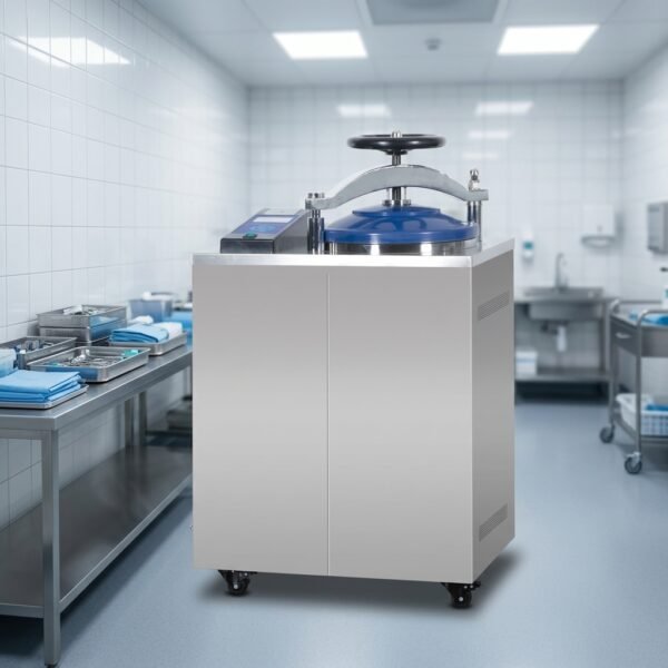 H8624f94eed4f4eda8ec4b1bcdd8fb4feY SGL-100M Vertical Pressure Steam Sterilizer With Pulse-vacuum System