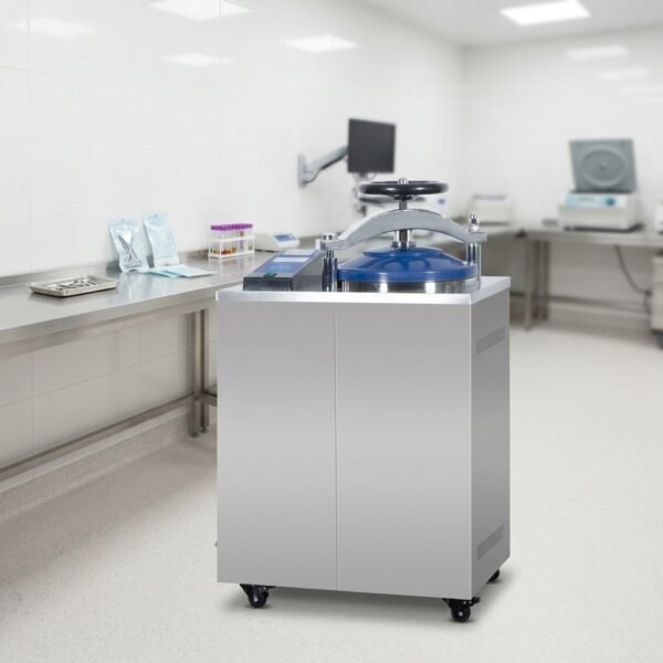 He2813b20894e47b0856682c90b40cfcbr SGL-100M Vertical Pressure Steam Sterilizer With Pulse-vacuum System